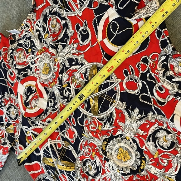 Vintage Breckenridge size 12 nautical themed blouse 24-136 - Picture 8 of 10